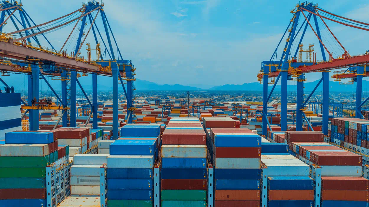 Containers ready to be processed